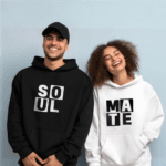 Couple Hoodie Set – "Soul & Mate"